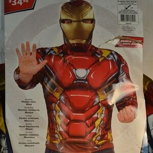 Halloween Iron Padded Muscle Costume Mens SZ M